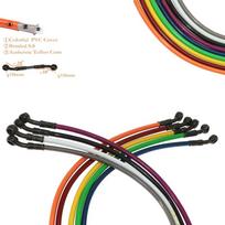 Motorcycle Dirt Bike Braided Brake Hose Line Steel Brake cable Hydraulic Banjo pipe 500mm-1500mm for motorcycle Universal Racing 500mm