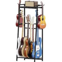 Guitar Stand Rack Holder for Acoustic Electric Bass Display, Multiple Guitar Rack for 5-7 Guitars, Home Music Studio Accessories