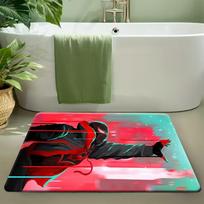 1 Marvel Groot Themed Printed Mat, a Rectangular Flannel Rug That Is Machine Washable, Suitable for Decorating Doorways, Kitch 40cm x 60cm