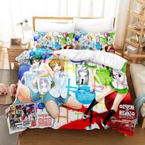 Anime Sexy Girl Highschool Of The Dead Bedding Set Single Twin Full Queen King Size Bed Set Adult Kid Bedroom Duvet Cover Sets 135x200cm
