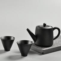 Japanese Style Ceramic Teapot Tea Kettle Pot With 2 Tea Cups Porcelain Teaware Sets Three-piece Set juoda