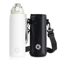 Fjbottle Water Bottle 1L Vacuum Sports Bottle Warm and Cold Drink Stainless Steel Vacuum Flask 600ml balta