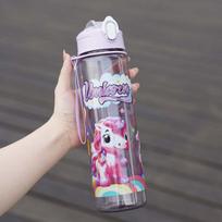750ml Cute Portable Water Bottle with Handle Multiple Colors Available for Outdoor Camping Gym Use 750ML