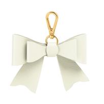 [tonecraft] Bag Charm Ribbon Women's Adult Cute Microfiber Leather Keychain 7.5cmx10.5cm balta