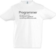 Programmer Boys kids boys T-Shirt Caffeine Coffee Scientist Fun Geek Programmer 150