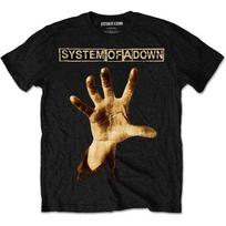 System Of A Down Men's Hand T-Shirt, Black, X-Large 2XL