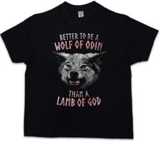 WOLF OF ODIN Kids Boys kids boys T-Shirt Odin Geri Freki Thor Valhalla Vikings Fun 120