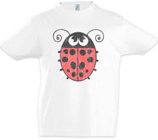Ladybug I Boys kids boys T-Shirt Toon Cartoon Drawing Bug Point Points 100