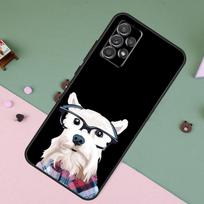Cartoon schnauzer dog For Samsung Galaxy A26 A56 A36 A16 A22 A32 A52 A54 A14 A55 A35 A15 A53 A33 A13 A05 A06 Case Samsung A24 4G
