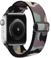 Adjustable Nylon Loop Strap For Apple Watch Series Ultra 11 10 9 8 7 46mm 45mm 41mm Fabric Strap For iwatch 6 5 4 SE 44mm 40mm 40mm 41mm 42mm kamufliažas