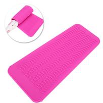 Gray Silicone Hair Straightener Cover Rose Red Travel Hair Curler Cover  Home rožinė raudona spalva