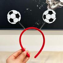 2026 World Cup Soccer Headbands, Glasses, and Hair Clips  Sports Day Performance Headbands and Hair Accessories Red headband