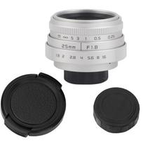 25mm F1.8   CCTV C Mount Wide Angle Lens for   Mirrorless Camera (black)