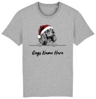 CAVALIER KING CHARLES SPANIEL Personalised Christmas Dog TShirt Mens Womens Kids S
