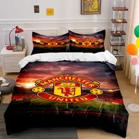Manchester United logo design. Bedding sets Duvet cover sets Duvet covers Pillowcases(1 * Duvet Cover 2 * Pillowcases without duvet insert) 135x200cm
