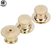 50pcs Brooch Pin Backs Bag Locking Fastener Flat Hat Name   Book Pin   7 x 10mm