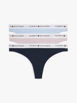 TOMMY HILFIGER Moteriškos kelnaitės su juostele, 3PACK THONG, 3vnt