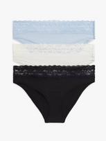 TOMMY HILFIGER Moteriškos kelnaitės, 3PACK BIKINI, 3vnt