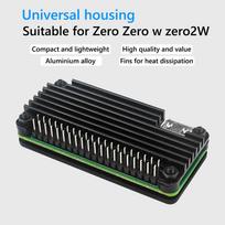 Aluminum Alloy Heat Sink Housings Shell for Raspberry Pi Zero/Zero W/Zero 2W Lightweight Aluminum Alloy Case juoda