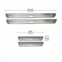 MG ZS/HS/MG3-8/One Durų slenksčio pasveikinimo pėdų pedalų juosta ZS Blade Semi-Integral Silver Ultralight