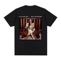 Singer Lana Del Rey T Shirt Ultraviolence Music Album T-shirt Men Women intage Short Sleeve T Shirts Gothic Streetwear S
