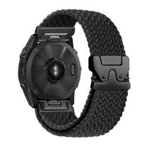 Greitai uždedamas dirželis 26 22 20mm Garmin Fenix 8 7 Pro 7S 6 5X 5Plus Tactix 8 7 Parašiutinio nailono apyrankė correa Fenix 8 juosta 43mm QuickFit 26mm juoda