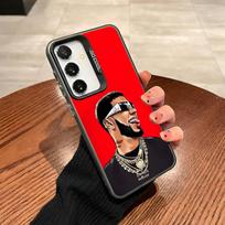Rapper Anuel AA Real Hasta La Muerte Phone Case For Samsung Galaxy S25 S24 S23 S22 S21 S20 Note20 Ultra Plus Fe colored silver C Galaxy S25plus
