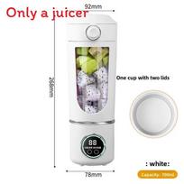 Freshjuice Portable Blender With 12 Blades For Home Use And Nutritional Smoothies balta