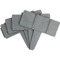 10pcs Fence Plastic Cobblestone Lawn Edging Flower Bed Plant Border Garden Edge 10pcs