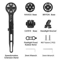 WEST BIKING Integrated Handlebar Garmin Support Speedometer Gopro Light Mount Road Bike Aero Bars Adapter For Wahoo XOSS Bryton juoda