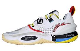 Solestage x Li Ning All City 10 Wade Slip Resistant Abrasion Resistant Low top Basketball Shoes Men's White Red Yellow ABAS173-4 43.5