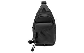 Li Ning Polyester Polyurethane Sling Bag Regular Unisex Black ABDU095-4