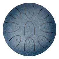 4 Inches Portable Rain Drum 9-Note Handpan Drum with Drum Mallet Outdoor Chakra Drum for Yoga Musical Meditation mėlyna