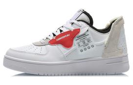 Li Ning CF De Sequencing Abrasion Resistant Slip Resistant Low top Skateboard Shoes Women's White Red AGCQ394-1 37