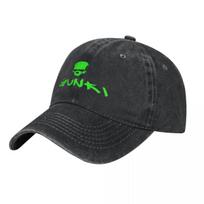 Gunki Logo Angling Skull Fishing Gunki Baseball Caps Snapback Washed Denim Hats Casquette Sports Baseball Cowboy Hat for Unisex One Size