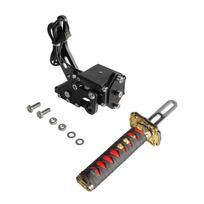15CM/26CM USB Katana Handbrake Samurai Sword Hand Brake Square/Round Plate For G25/27/29 T300 T500 SIM Racing Game without Clamp BK-15CM-BK-R Square
