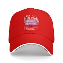 Baseball Caps Can I Lick It Periodic Table Vintage Casquette FeUnisex Unisex Outdoor Spring Caps One Size
