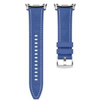 Leather-wrapped Silicone Watch Band for Samsung Galaxy Watch8/Watch 8 Classic- Stainless Steel Buckle Strap Surface Breathable Durable 40/44/46mm samsung watch8 40mm
