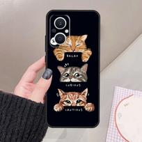 Funny Cat Art Funda For OPPO Reno 13 F 14F 12F 10 11 12 14 15 Pro 7 8 Lite OPPO Find X9 X5 X6 X8 Pro Case OPPO Find X5 Pro