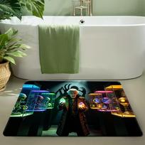 One Authorized Marvel Deadpool Themed Printed Mat, a Rectangular Rug Made of Machine-Washable Flannel, Suitable As a Decorativ 40x60cm