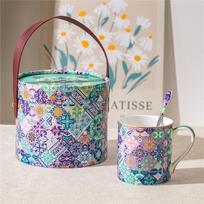 English Afternoon Tea Party Ceramic Mug High-Grade Bone China Coffee Cup Saucers Drinkware Gift Moroccan Style from China 200-300ml