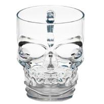 Classcial Pirate partner beer cup crystal glass Creative skull face bone with handle drinking wine Vodka Essential Bar KTV 530ML