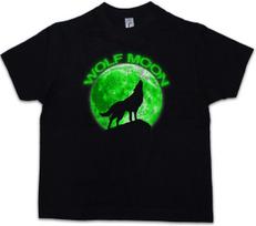 WOLF MOON Kids Boys kids boys T-Shirt Werewolf The Werewolf Hurlements Howling Negative 110