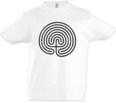 Cretan Maze Kids Boys kids boys T-Shirt Maze Mysticism Hypnosis Hypnotize Spiral 150