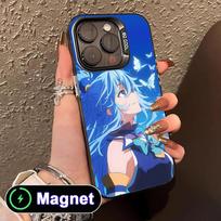 Konosuba Aqua Translucent MagSafe Mobile Phone Case for iPhone 17 16 15 14 13 12 11 Air Pro Max Plus Colorful Cover iPhone 11