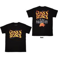 Guns N' Roses Unisex T-Shirt: Paradise City (Black) (Back Print) (Medium) S