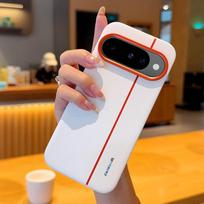 For Google Pixel 10 Pro XL 10 Pro Case Luxury PU Leather Colored Splicing Ultra-thin Protective Cover for Google Pixel10 Google Pixel 10 Pro XL balta