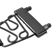 Black/Silver Tailpiece Bridge Matching Screws Metal Guitar Tailpiece  6 String Guitar juoda