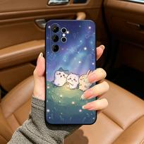 C-Cute C-C-Chiikawas Phone Case For Samsung S25,S24,S21,S22,,Plus S23,S30,Ultra,S20,Fe,Lite,Black Soft Silicone Samsung S24ULTRA
