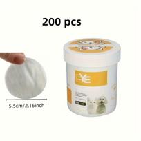 200pcs Pet Eye Wet Wipes - Cat Eye Cleaner: Removing Tear Stains, Durable Polyester Material, Safe For Cats 200 Pieces